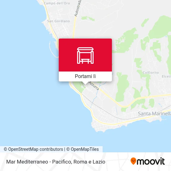 Mappa Mar Mediterraneo - Pacifico