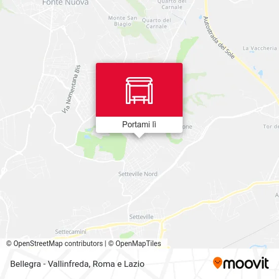 Mappa Bellegra - Vallinfreda