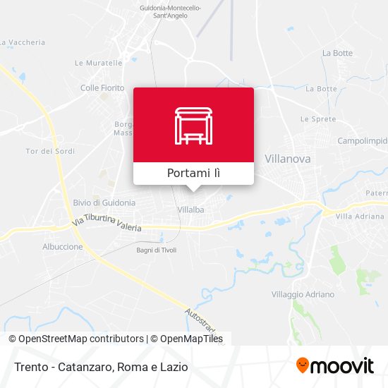 Mappa Trento - Catanzaro