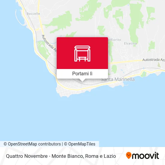 Mappa Quattro Novembre - Monte Bianco