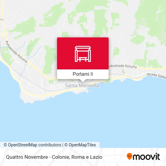 Mappa Quattro Novembre - Colonie