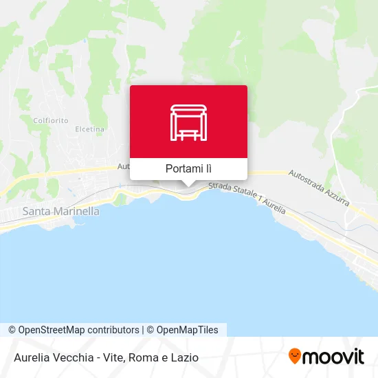 Mappa Aurelia Vecchia - Vite