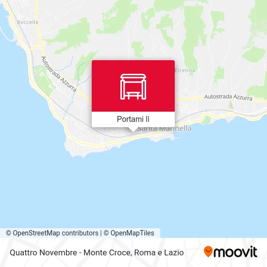 Mappa Quattro Novembre - Monte Croce