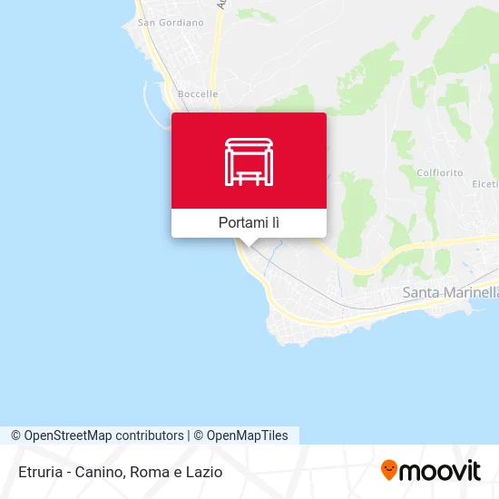 Mappa Etruria - Canino