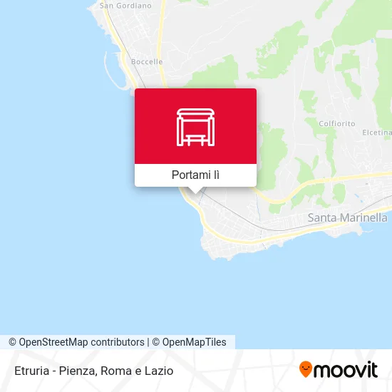 Mappa Etruria - Pienza