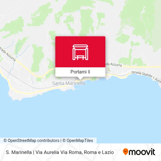 Mappa S. Marinella | Via Aurelia Via Roma