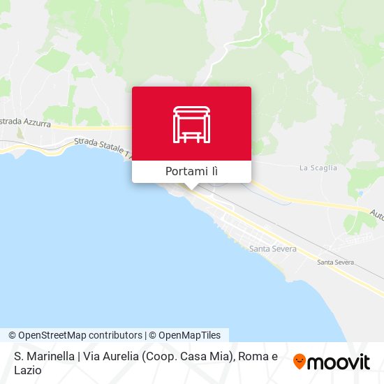 Mappa S. Marinella | Via Aurelia (Coop. Casa Mia)