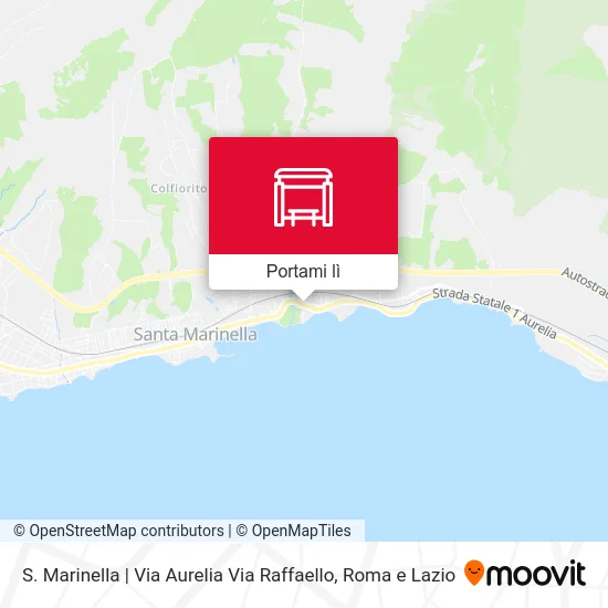Mappa S. Marinella | Via Aurelia Via Raffaello