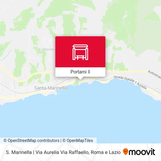 Mappa S. Marinella | Via Aurelia Via Raffaello