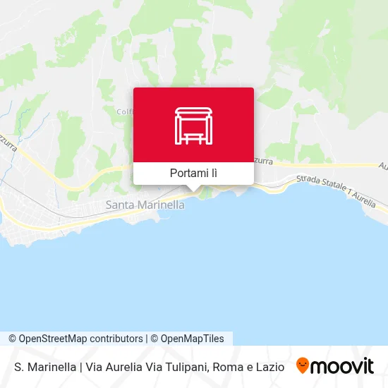 Mappa S. Marinella | Via Aurelia Via Tulipani