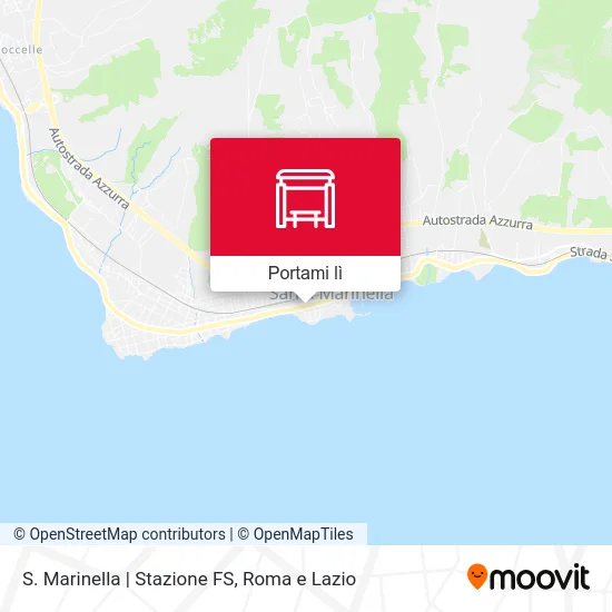 Mappa S. Marinella | Stazione FS