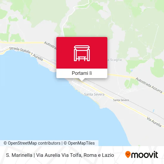 Mappa S. Marinella | Via Aurelia Via Tolfa