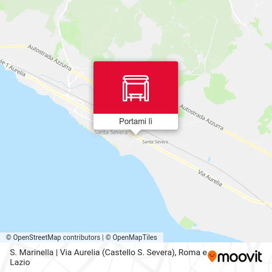 Mappa S. Marinella | Via Aurelia (Castello S. Severa)
