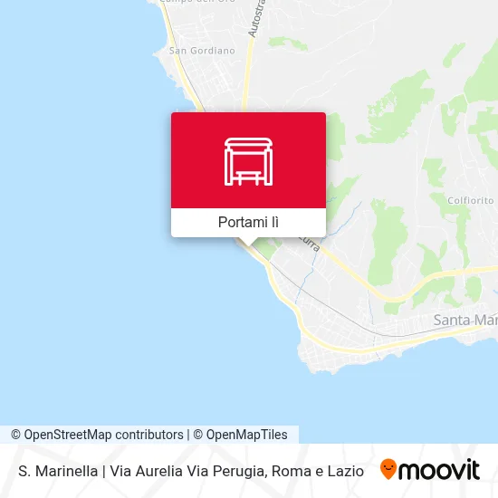 Mappa S. Marinella | Via Aurelia Via Perugia