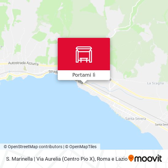 Mappa S. Marinella | Via Aurelia (Centro Pio X)