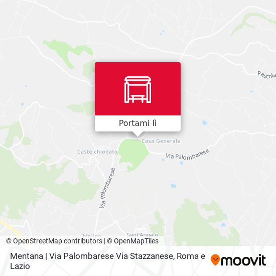 Mappa Mentana | Via Palombarese Via Stazzanese