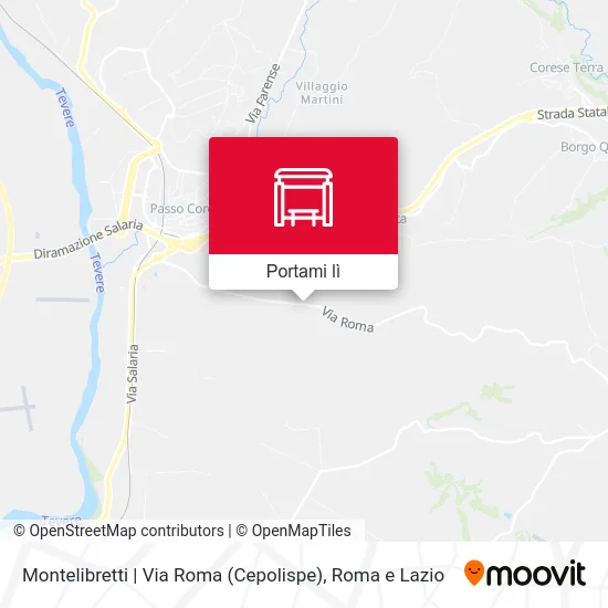 Mappa Montelibretti | Via Roma (Cepolispe)