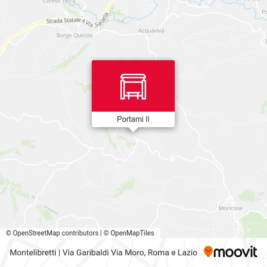 Mappa Montelibretti | Via Garibaldi Via Moro