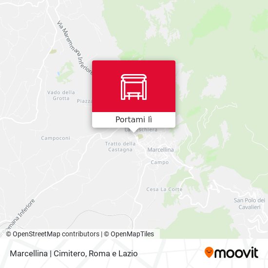 Mappa Marcellina | Cimitero