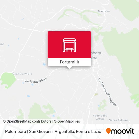 Mappa Palombara | San Giovanni Argentella