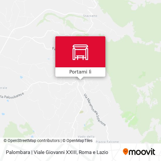 Mappa Palombara | Viale Giovanni XXIII