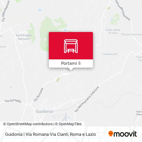 Mappa Guidonia | Via Romana Via Cianti