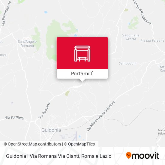 Mappa Guidonia | Via Romana Via Cianti