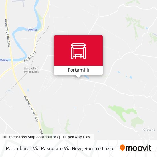 Mappa Palombara | Via Pascolare Via Neve