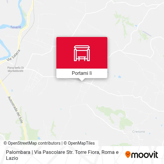 Mappa Palombara | Via Pascolare Str. Torre Fiora