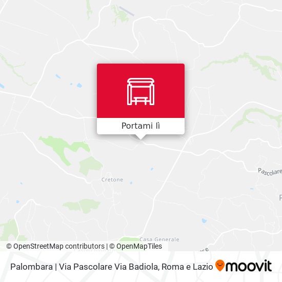 Mappa Palombara | Via Pascolare Via Badiola