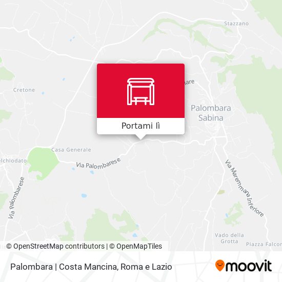 Mappa Palombara | Costa Mancina