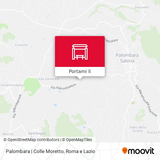 Mappa Palombara | Colle Moretto