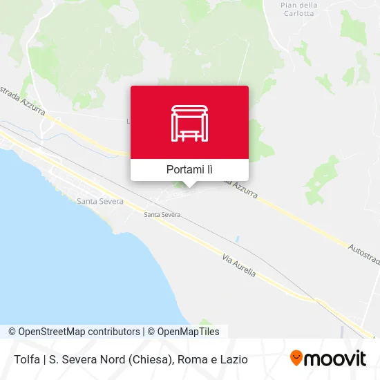Mappa Tolfa | S. Severa Nord (Chiesa)