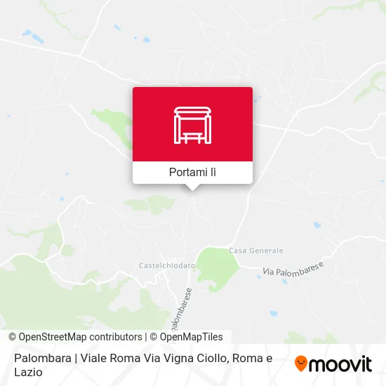 Mappa Palombara | Viale Roma Via Vigna Ciollo