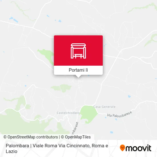 Mappa Palombara | Viale Roma Via Cincinnato