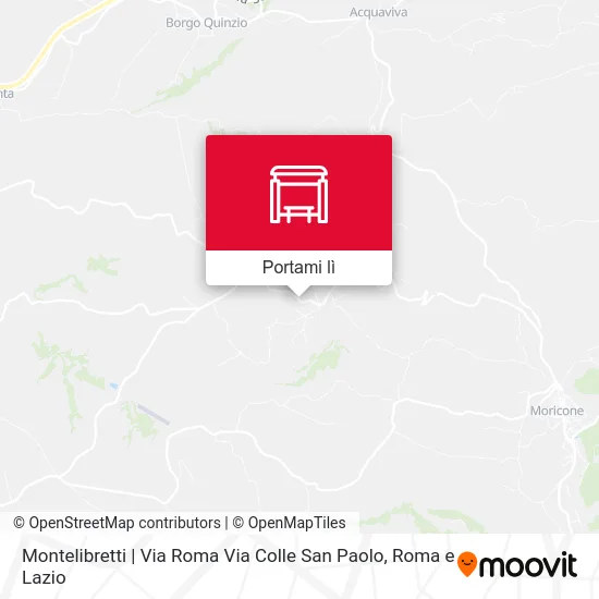 Mappa Montelibretti | Via Roma Via Colle San Paolo