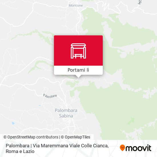 Mappa Palombara | Via Maremmana Viale Colle Cianca