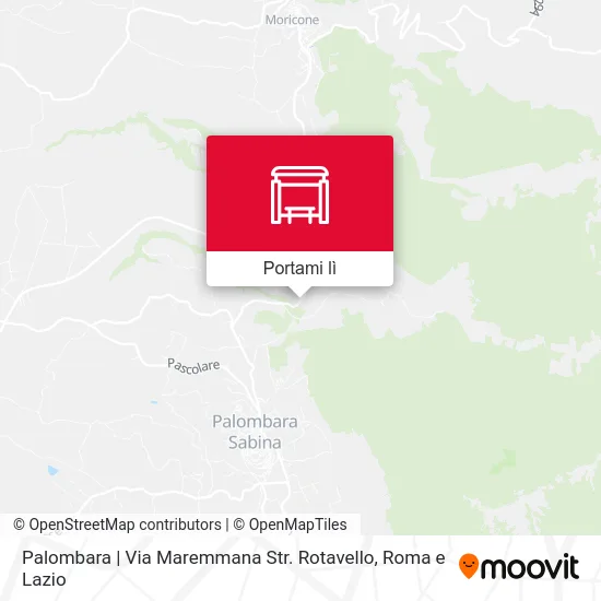 Mappa Palombara | Via Maremmana Str. Rotavello