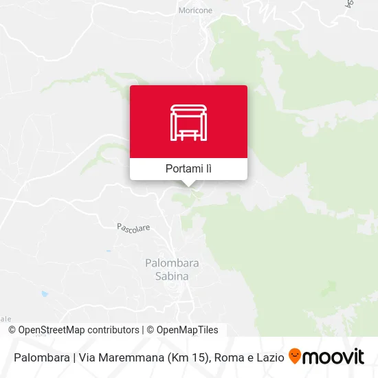 Mappa Palombara | Via Maremmana (Km 15)