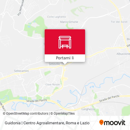 Mappa Guidonia | Centro Agroalimentare