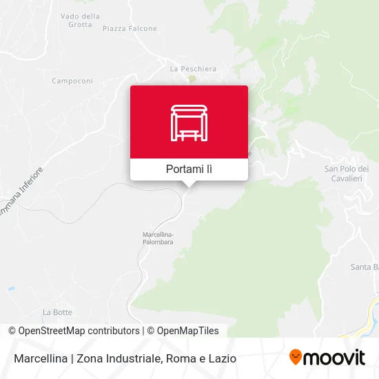 Mappa Marcellina | Zona Industriale