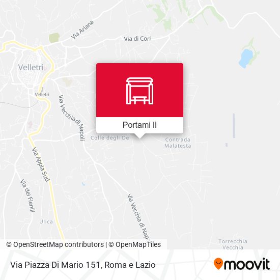 Mappa Via Piazza Di Mario 151