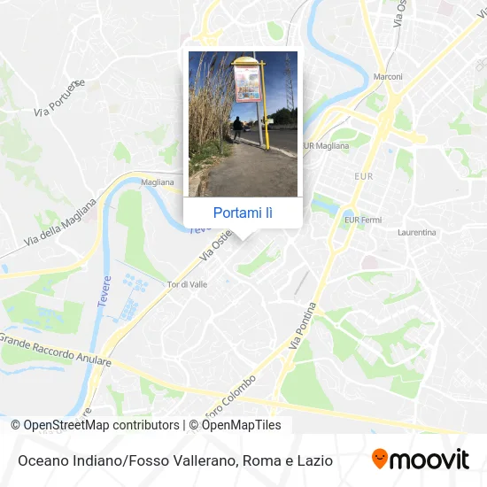 Mappa Oceano Indiano/Fosso Vallerano