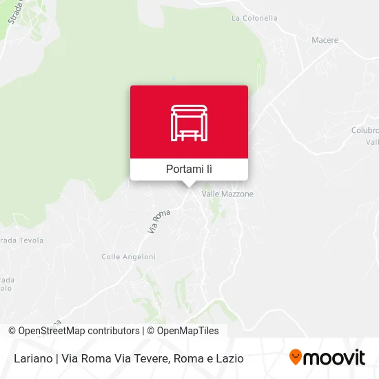 Mappa Lariano | Via Roma Via Tevere