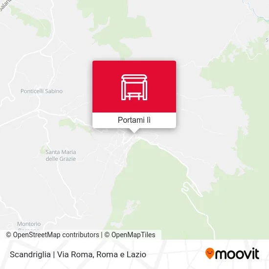Mappa Scandriglia | Via Roma