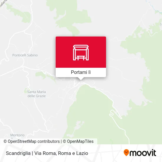 Mappa Scandriglia | Via Roma