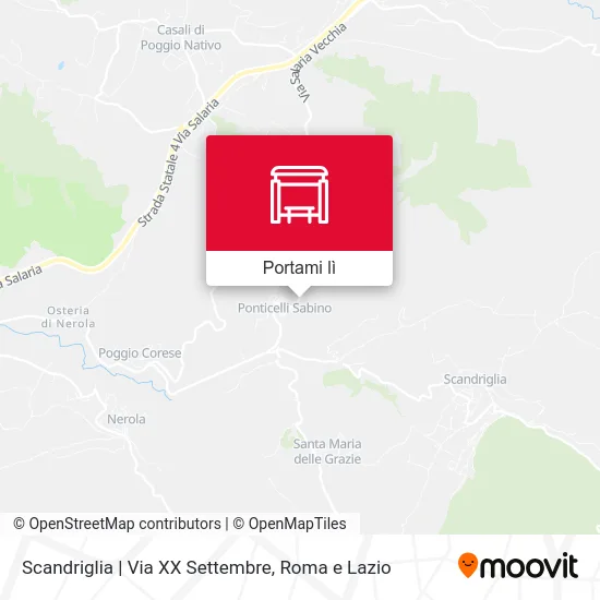 Mappa Scandriglia | Via XX Settembre