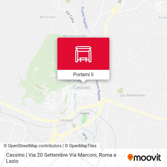 Mappa Cassino | Via 20 Settembre Via Marconi