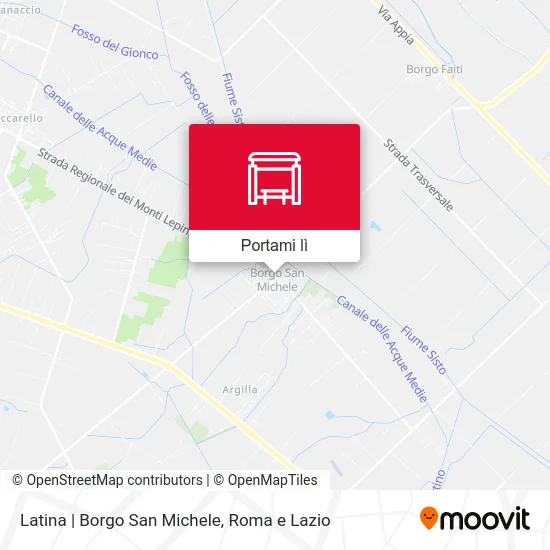 Mappa Latina | Borgo San Michele