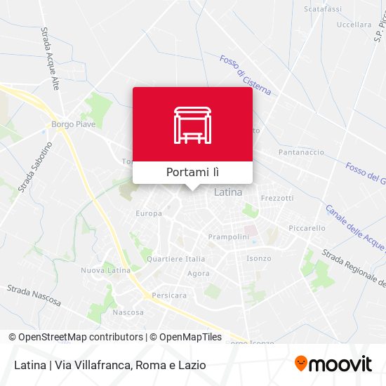 Mappa Latina | Via Villafranca